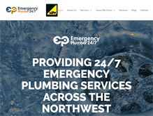 Tablet Screenshot of emergencyplumber247.com
